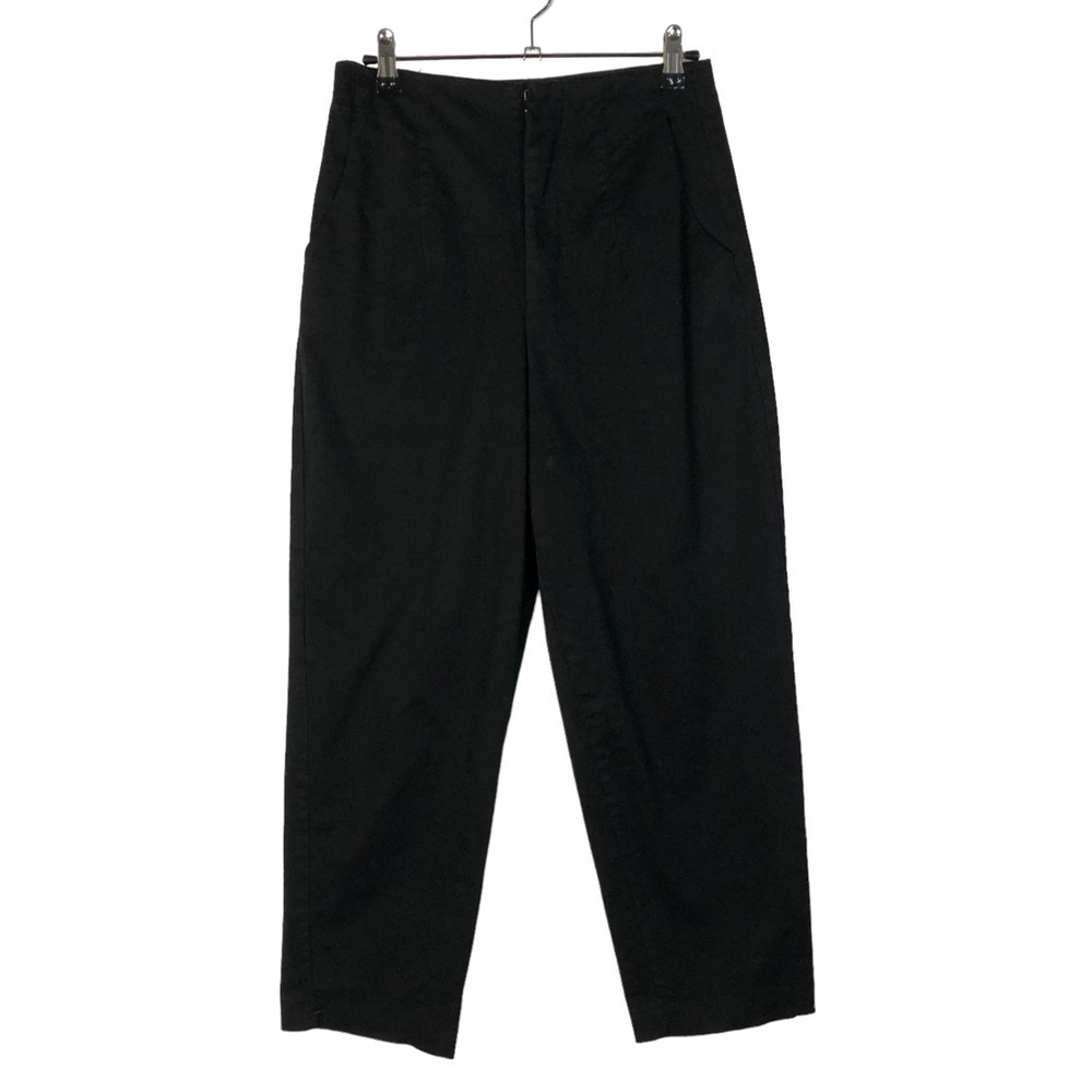 Zara Black High Rise Retro Fit Straight Leg Pants S